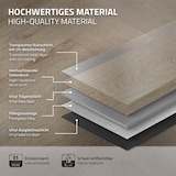 thumbnail of ML-Design PVC Bodenbelag Click Vinyl 4,68 m² 60 Dielen 61x12,8x0,42 cm Fischgrät Eiche Dunkel Braun Holzoptik Wasserfest