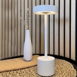 thumbnail of Lumisky ROBY H30CM Kabellose Tischleuchte Stahl Weiss