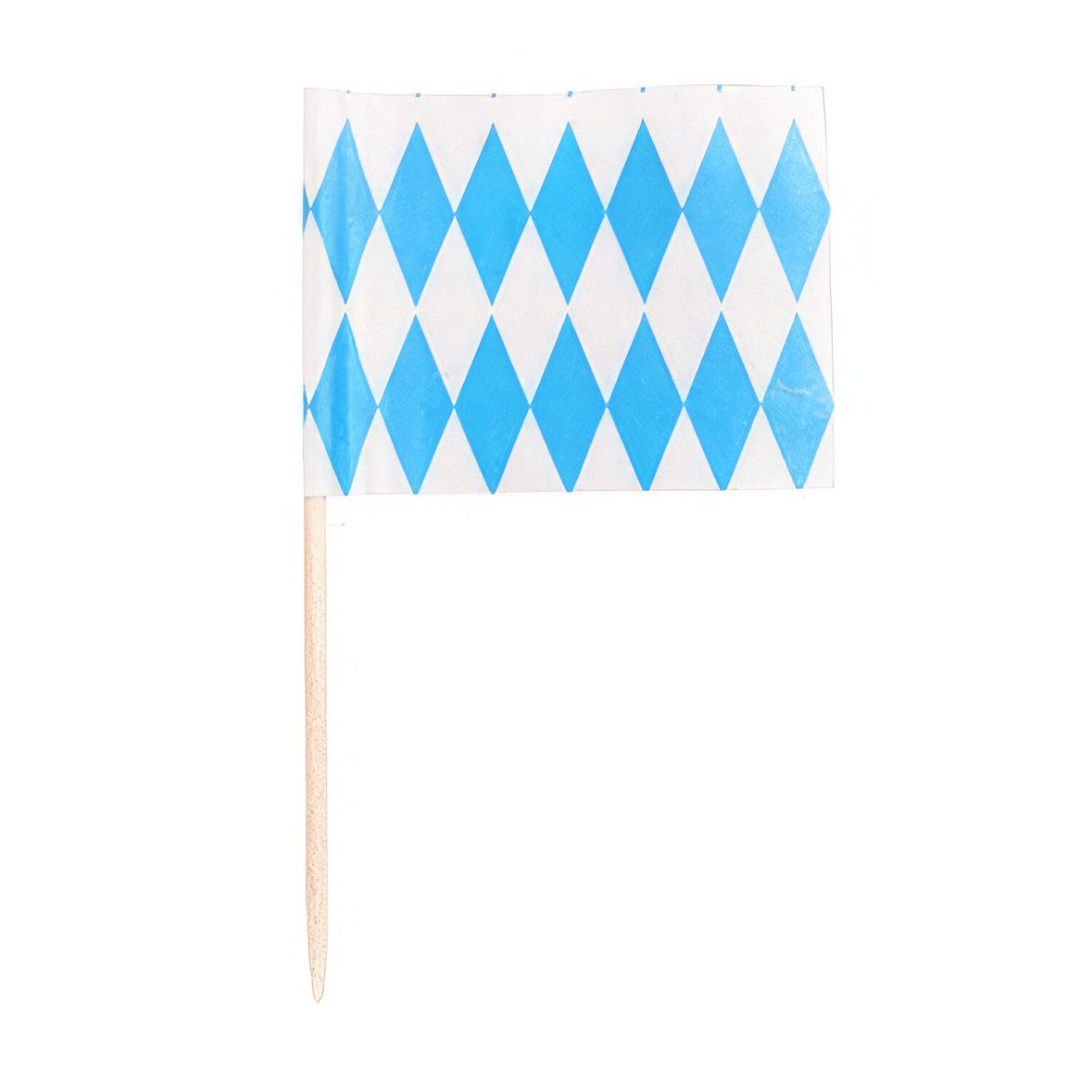 400x Flaggenpicker Fahnenpicker Deko-Picker Oktoberfest Bayerische Raute blau