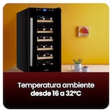 thumbnail of Vinoteca Infiniton WCL-12BF, 12 Botellas, E, 3 Bandejas, Negro