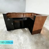 thumbnail of 【Hutaohei ZJ60-180cm】Maßanfertigung Bartisch Bar-Tresen Eckbartresen Gastronomie-Theke Restaurant-Bar Empfangstresen Braun