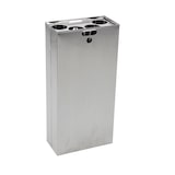 thumbnail of DutchDesign Halve binnenbak met bekerinzet Carro, 110 ltr - aluminium