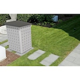 thumbnail of Casa Modul 699552 120 L wasserdichte Mülltonnenbox aus vorverzinktem und pulverbeschichtetem Stahlblech