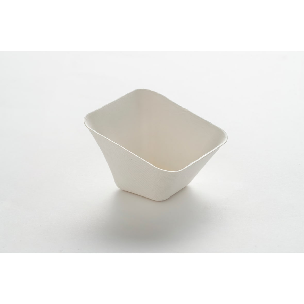 METRO PROFESSIONAL Tulpenschale für Snacks Zuckerrohr-Bagasse 12x100 Stück quadratisch weiß