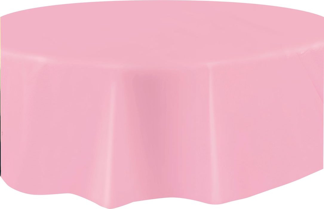 Tischdecke rund helles rosa