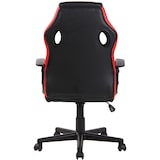 thumbnail of Sedia da ufficio ergonomica Glendale in similpelle nero/rosso
