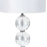 thumbnail of Lampada Da Scrivania Classico Bliss Acciaio Cromo Vetro Bianco 1 Luce E27