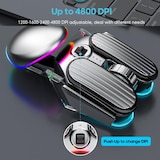 thumbnail of Souris Gaming Sans Fil Rechargeable RGB Bluetooth Double Mode Haute Précision YONIS