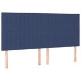 thumbnail of vidaXL Boxspringbett mit Matratze & LED Blau 160x200 cm Stoff