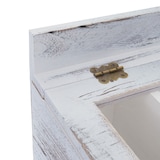 thumbnail of Cubertero HWC-C25, Caja de madera con tapa Cubertero, Paulownia 17x37x33cm ~ blanco, shabby