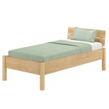 thumbnail of Wohngesundes Naturholzbett Bettgestell Esche metallfrei 100x200 V-60.90-10KoR