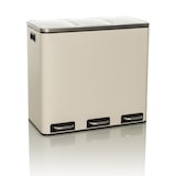 thumbnail of Recogedor de residuos / sistema de separación de residuos Clean 9 - 54L (3x18L) acero beige hjh OFFICE