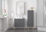 thumbnail of Badezimmermöbel-Set Spiegelschrank Waschtisch Badschrank grau mit Füßen V-90.59F-01
