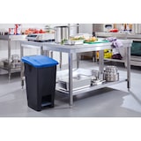 thumbnail of METRO Professional Mülleimer, 60 L, mit fußpedal, blau/schwarz