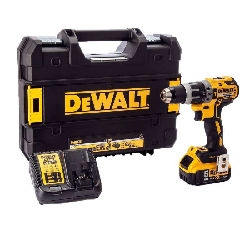 Perceuse-visseuse à Percussion 18v Dewalt Dcd796p1-qw Brushless Avec Coffret Et 1 Batterie 5,0 Ah