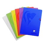 thumbnail of Clairefontaine 10x Heft A4 Mimesys, 40 Blatt 90g, kariert 4x8 mit Rand, Einband aus Polypropylen - Sortiert 303127C