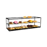 thumbnail of Vitrine neutre à poser - 2 niveaux - 920 x 390 mm - verre trempé - EP36M | Sayl Barcelona - Sans lumière LED