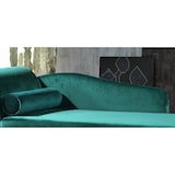 thumbnail of KAWOLA tumbona tapizada SARAH otomana recamiere tela verde 163x77x73cm