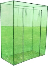 Una serra verde con cerniere.