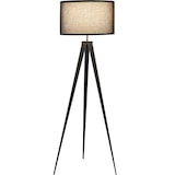 thumbnail of tectake Lampadaire Lunaris, abat-jour en tissu, trépied - noir - 405199