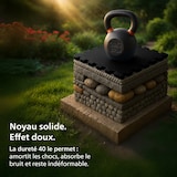 thumbnail of Fitness mat 30x30 cm zwart/24-delige set
