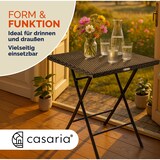 thumbnail of CASARIA® Polyrattan Klapptisch Balkontisch Gartentisch klappbar Schwarz