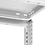 thumbnail of PROREGAL Fachbodenregal Stecksystem | Grundregal | HxBxT 200x100x80cm | 5 Ebenen | Fachlast 330 kg | Beidseitig nutzbar | Lichtgrau
