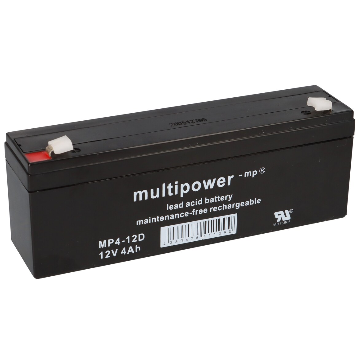 Multipower Blei-Akku MP4-12D Pb 12V / 4Ah Faston 4,8