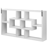 thumbnail of Estante de Pared Juego de 8 Estantes Estantería para Libro CDs Madera carga 20kg