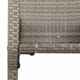 thumbnail of vidaXL 5-tlg. Gartenbar-Set ohne Kissen Grau Poly Rattan Akazie
