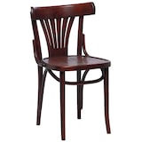 thumbnail of Chaises bistro avec dossier en éventail en bois courbé Fameg noyer (lot de 2)