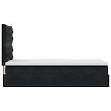 thumbnail of vidaXL Ottoman-Bett mit Matratzen Schwarz 100x200 cm Samt