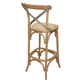 thumbnail of Bolero houten barkruk met gekruiste rugleuning naturel