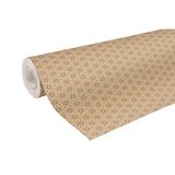 thumbnail of Clairefontaine Geschenkpapierrolle Kraft 70g 50x0,70m, Weihnachten, goldene Rauten - Gold 223803C