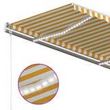 thumbnail of vidaXL Automatische Markise mit LED & Windsensor 450x300 cm Gelb/Weiß