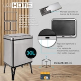 thumbnail of WellHome - Slimme Prullenbak 30L grijs 35,5x26x60 cm – Automatisch/Handmatig openen