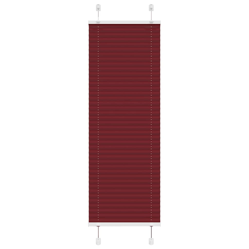 vidaXL Plissee Bordeauxrot 45x100 cm Stoffbreite 44,4 cm Polyester