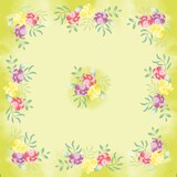 thumbnail of Duni Dunisilk®-Mitteldecke 84 x 84 cm Soft Tropics, 100 Stk/Krt (5 x 20 Stk)
