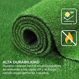 thumbnail of Césped artificial 2m X 10m 7mm de altura alta densidad color verde
