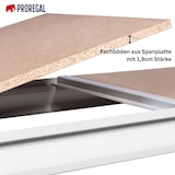 thumbnail of PROREGAL Weitspannregal MAXIMUS Pro | Grundregal | HxBxT 300x225x60cm | 5 Ebenen | Spanplatten-Fachboden | Fachlast 610kg | Lichtblau/Lichtgrau