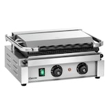 thumbnail of Grill panini inox fonte émaillé lisse, rainurée, avec minuterie, 2200 W, 220 V - MONO