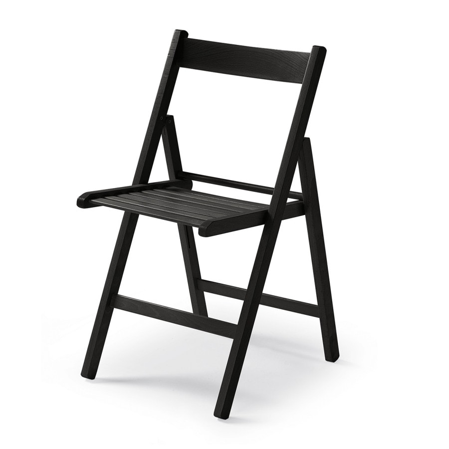 Yelloo - Stühle mod. LIBRO Farbe SCHWARZ Klappbar Platzsparend Klappbar Massivholz Buche