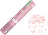 thumbnail of Konfettikanone mit Schmetterlingen 20cm Konfetti Kanone Party Popper Geburtstag Hochzeit Konfettiregen Shooter Konfettibombe Rosa