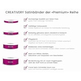 thumbnail of Doppelseitiges Satinband 25mm x 20m Schleifenband Geschenkband Stoffband Rose