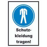 thumbnail of Schutzkleidung tragen Schild A6 (105x148mm)