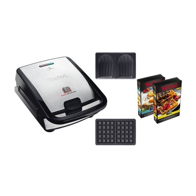 Tefal Gaufrier Multifonction Snack Collection - Sw853d12 - Inox