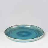 thumbnail of Gipfelstück Teller flach 28 cm 4er Set BLAU/GRÜN, postsicher, Serie TIEFER SEE