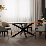 thumbnail of Pés de mesa Hardwick preto industrial/150x78x71 cm