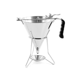 thumbnail of Royal Catering Fülltrichter - 1,8 L - Edelstahl - 3 Füllspitzen - Ständer mit Auffangschale