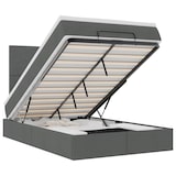 thumbnail of vidaXL Ottoman-Bett mit Matratze & LEDs Dunkelgrau 120x200 cm Stoff